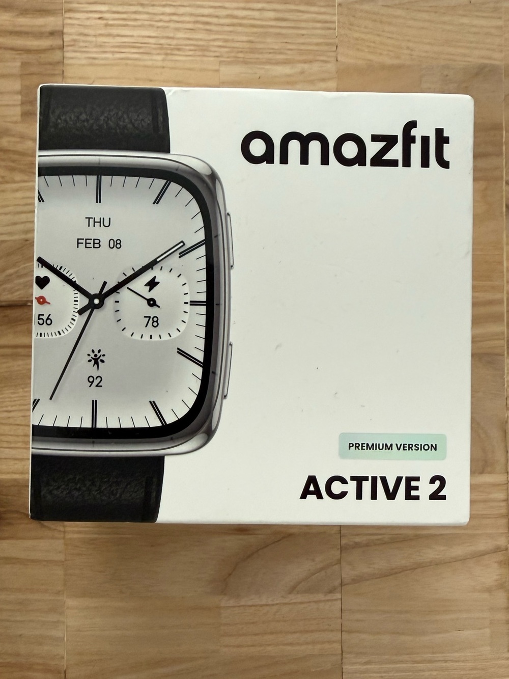Amazfit Active 2 Premium Version Square Smartwatch GPS Heart Rate New in Box NWT